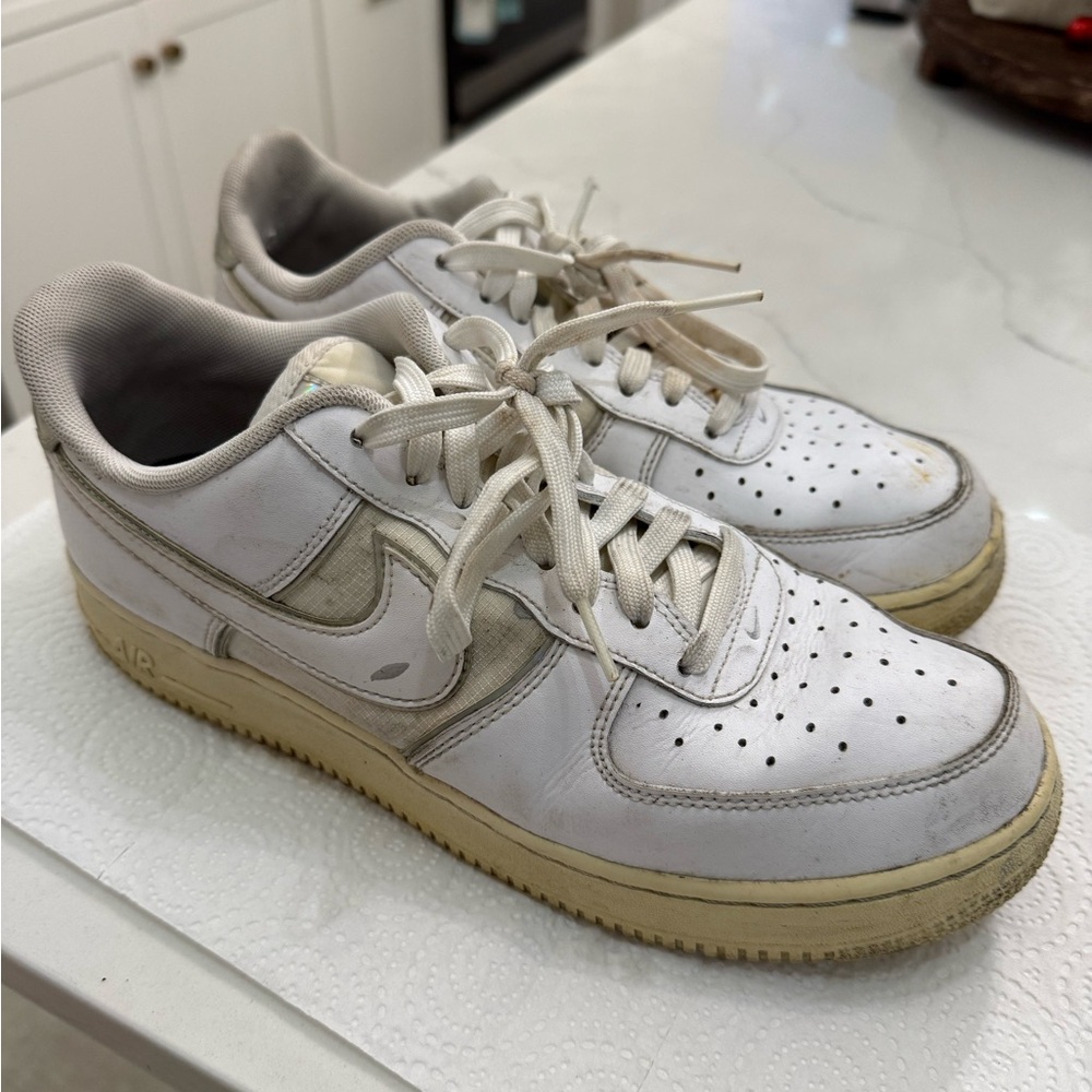 Nike White and Black Air Force 1s